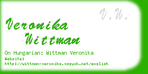 veronika wittman business card